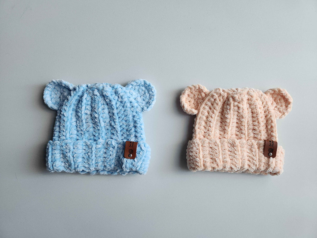 0-3 Months Bear Ears Beanie