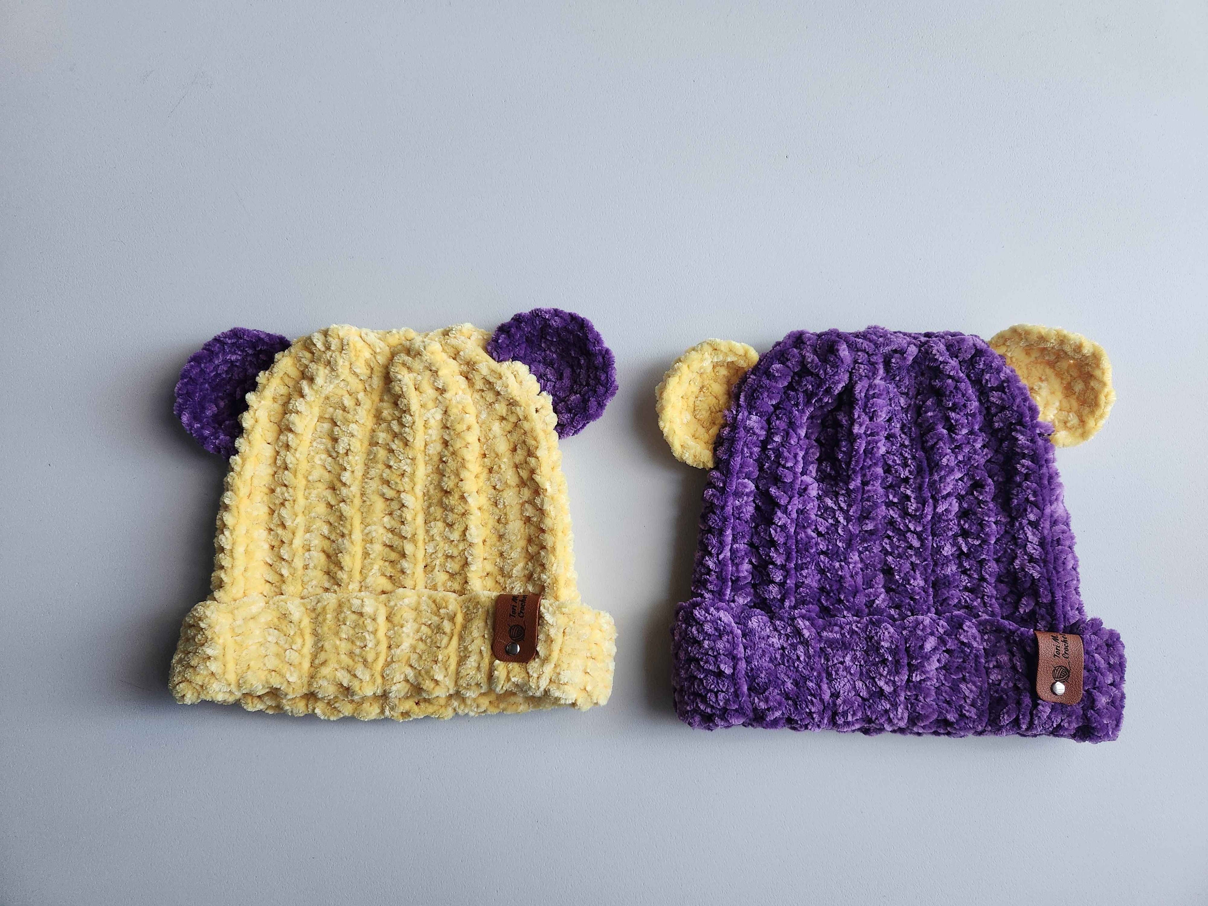3-6 Months Minnesota Vikings Bear Ears Beanie