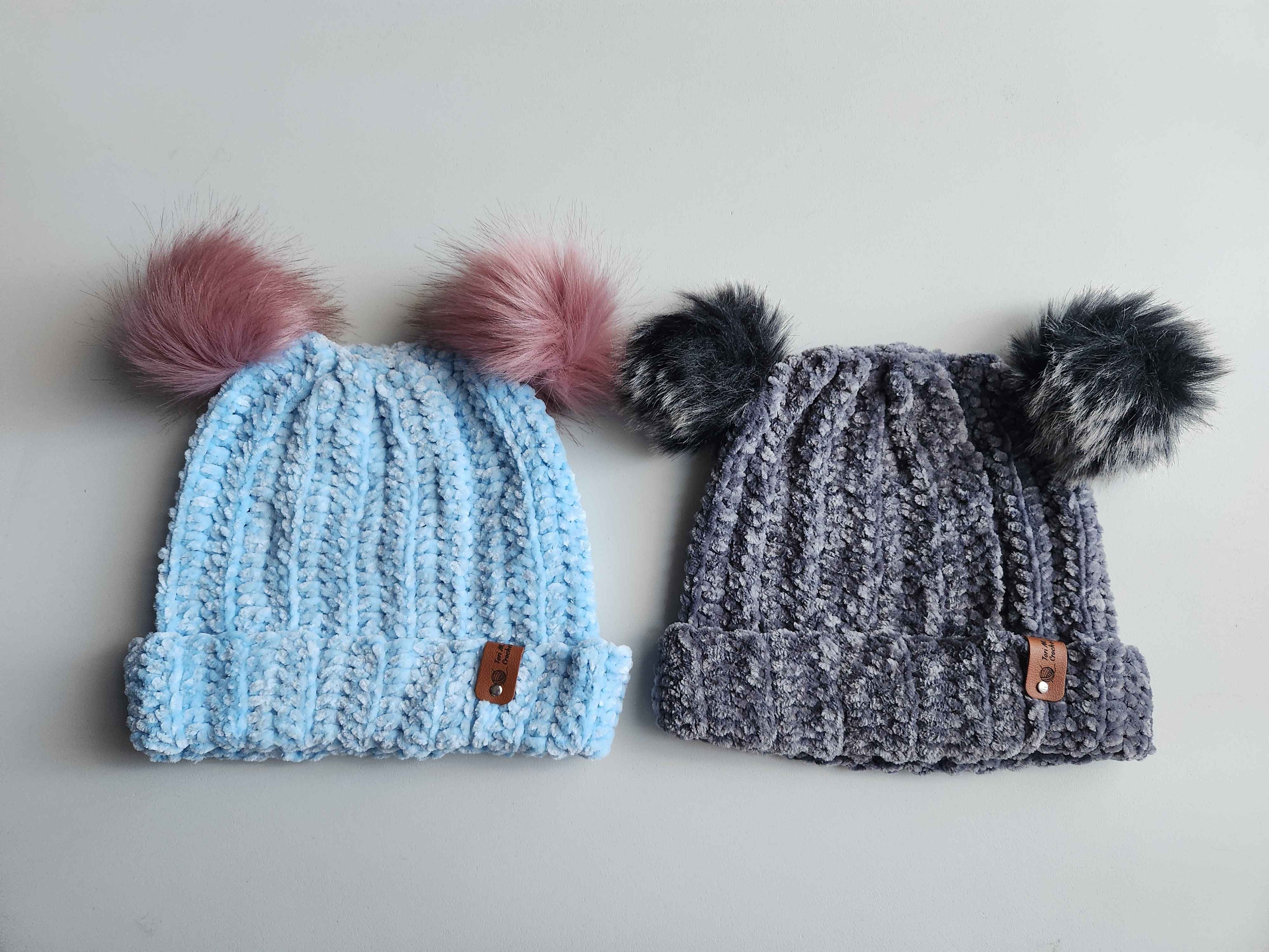 1-3 Years Beanie with Poms